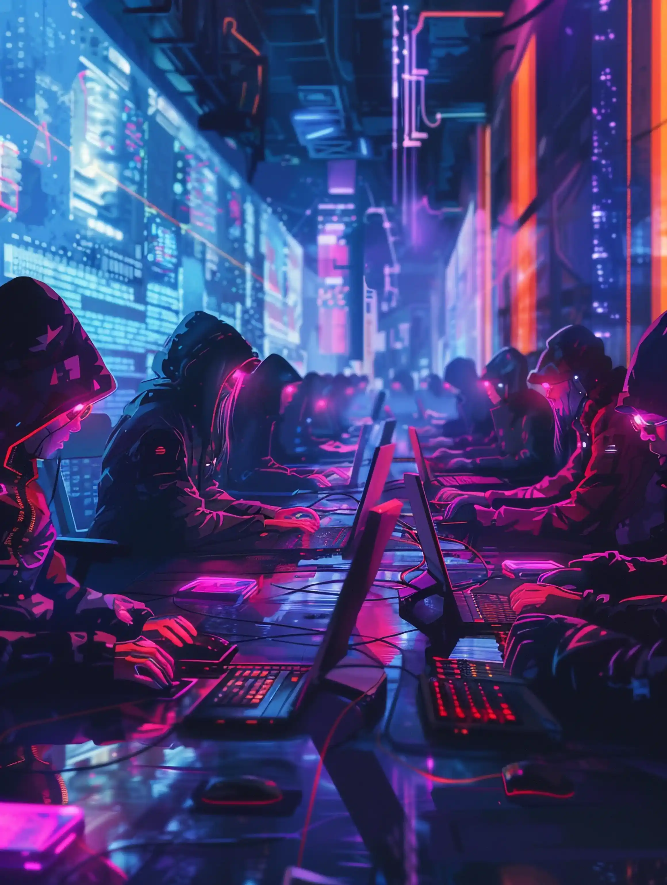 Gamers at Centr IXhub enjoying high-end PCs